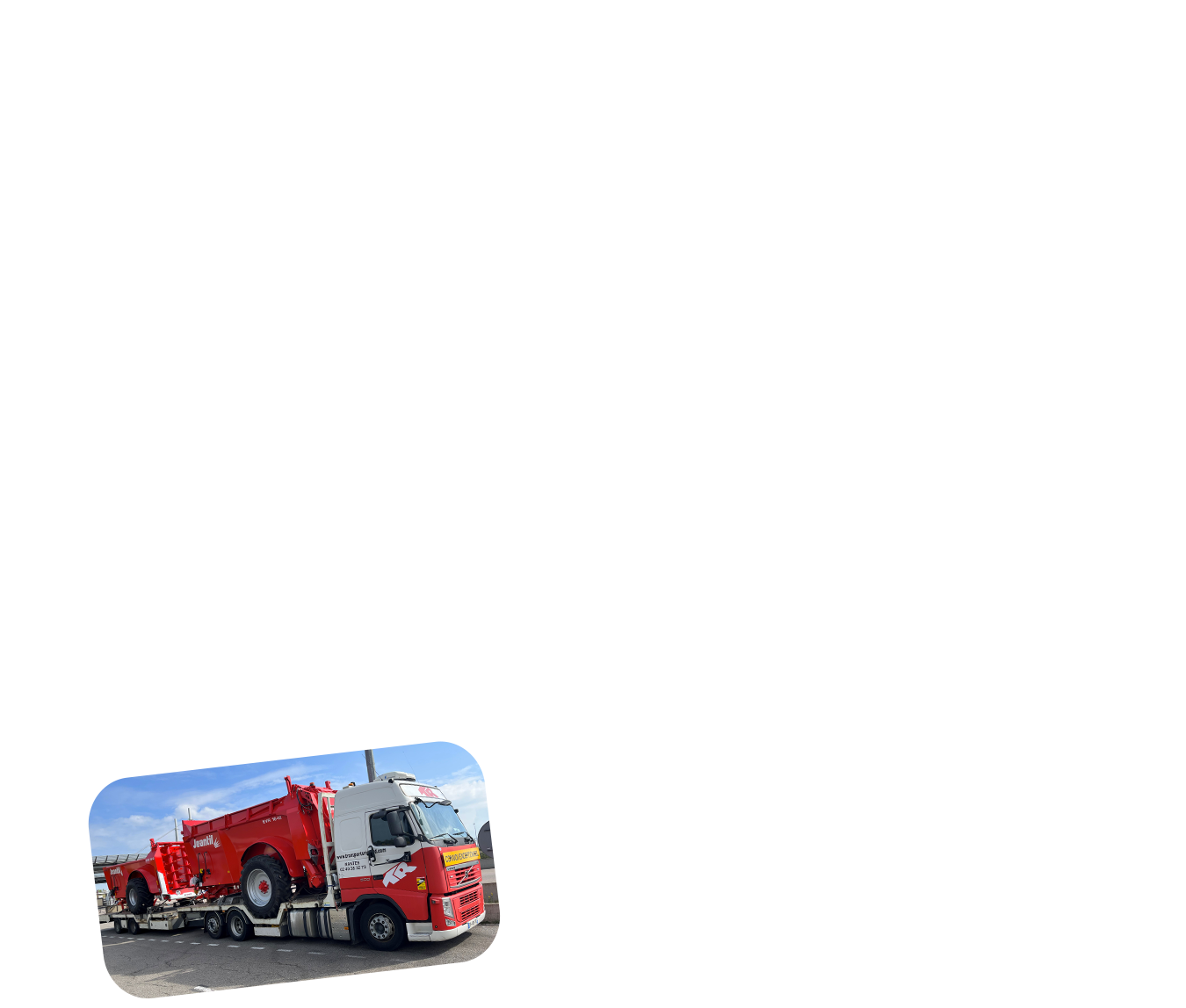 materiel agricole transport